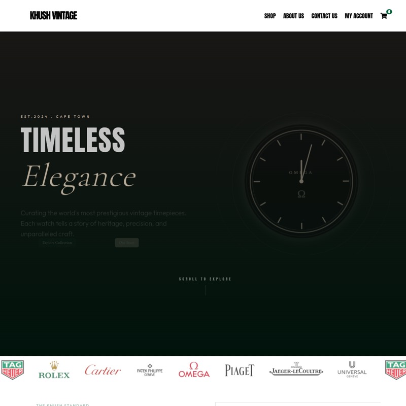 Khush Vintage website